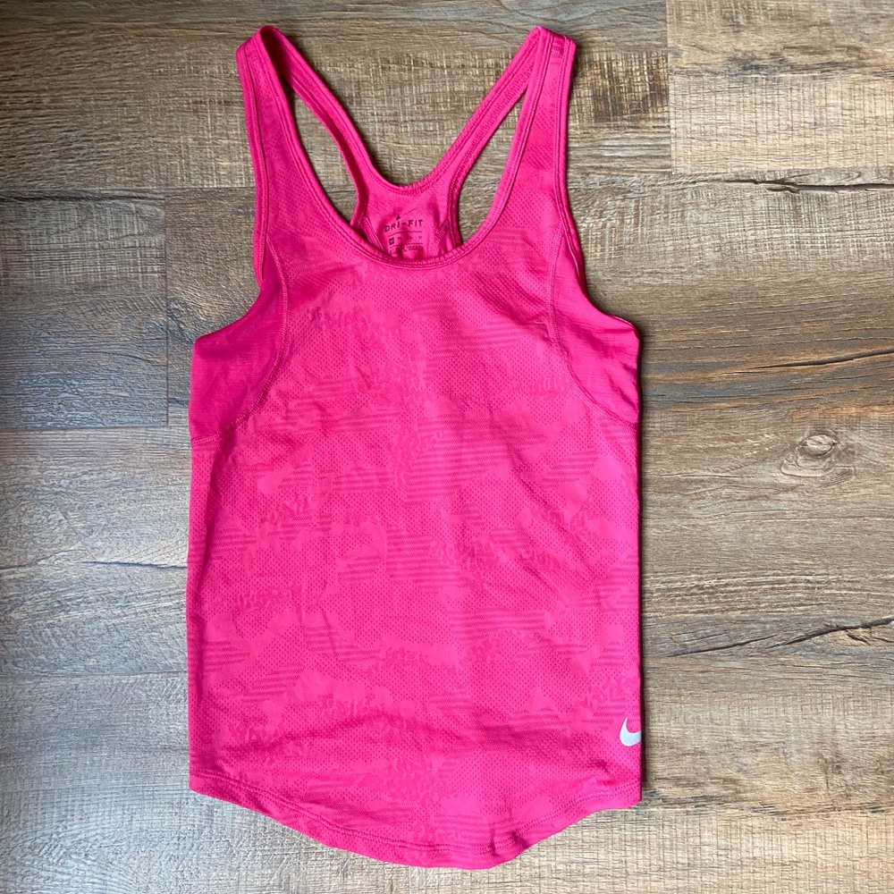 Hot Pink Nike Running Tank